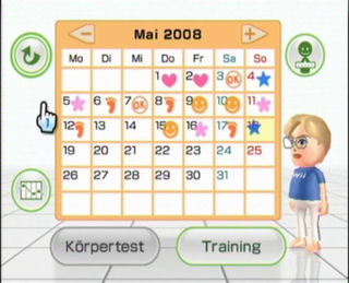 Wii-Fit-Kalender